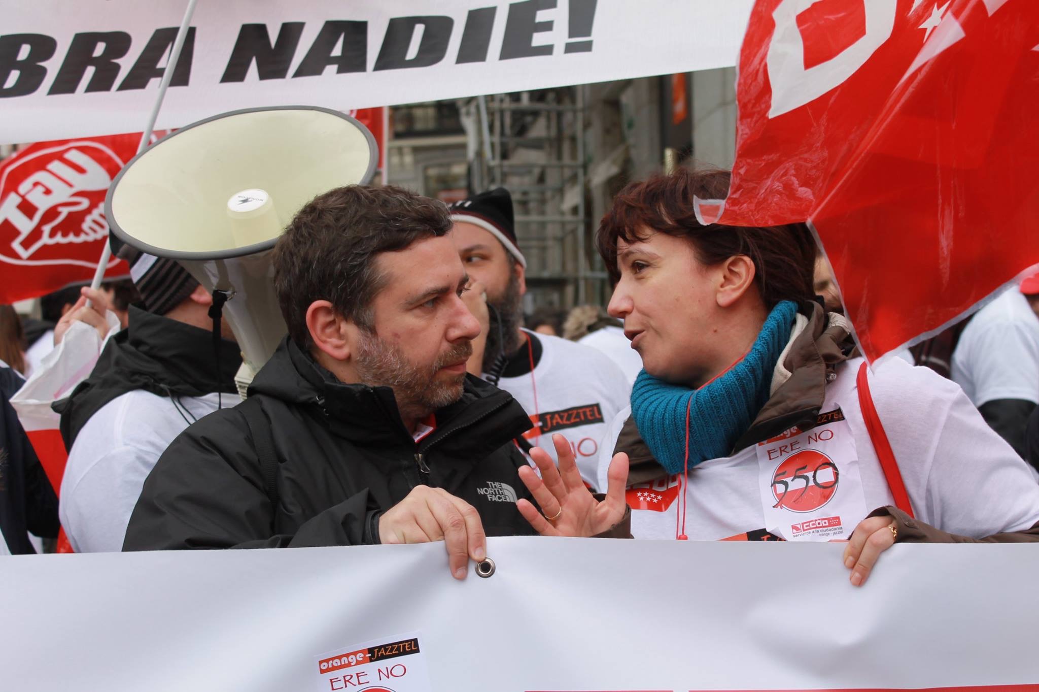 Manifestacion contra el ERE en Orange Foto5